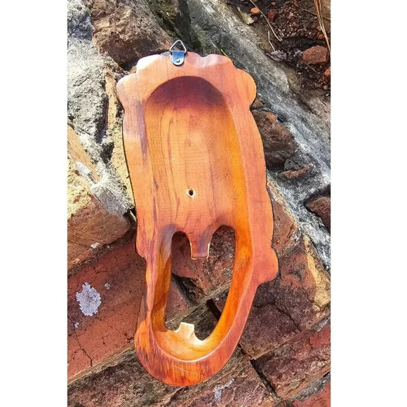 Vtg Comical Korean Hand Carved & Painted Hahoe Tal and Talchum Wood Masks 8 inch - Picture 3 of 7